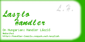 laszlo handler business card