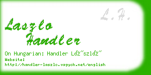 laszlo handler business card